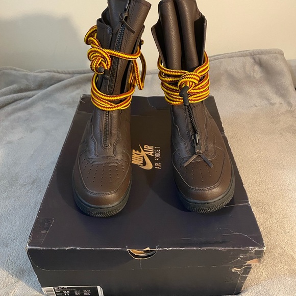 2018 Nike SF AF1 High Top Baroque Brown - Picture 2 of 13